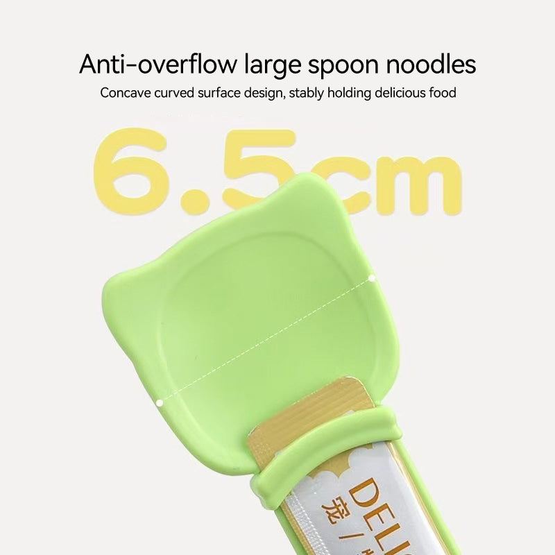 Sliding Squeeze Pet Treat Spoon
