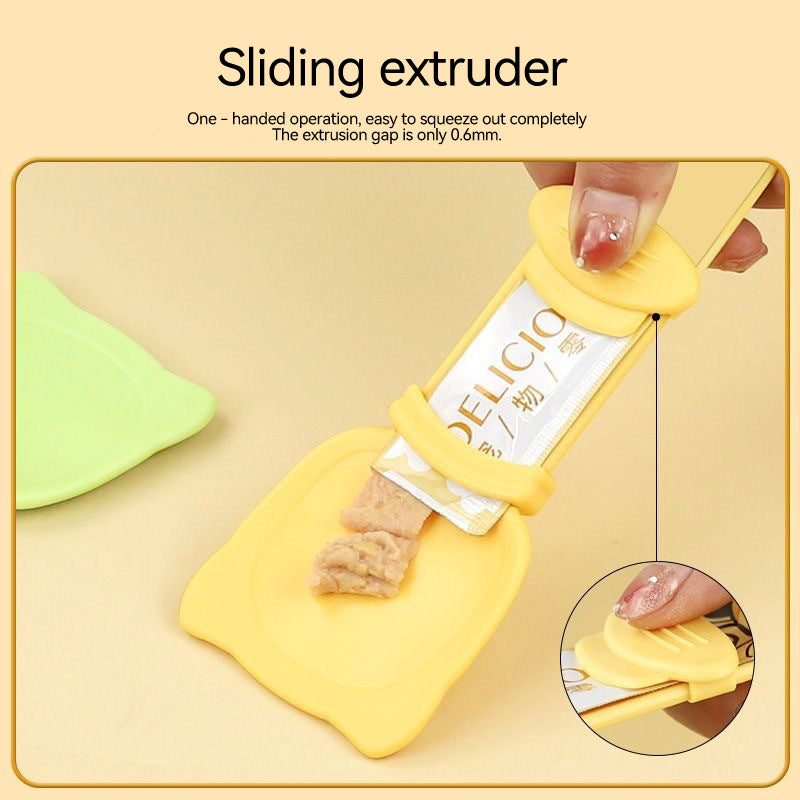 Sliding Squeeze Pet Treat Spoon