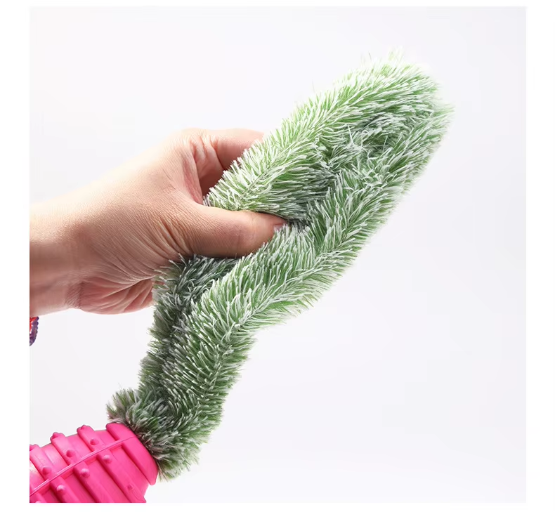 Interactive Plush & Rubber Pet Chew Toy