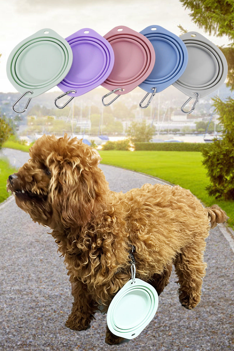 Foldable Pet Bowl for Travel & Outings
