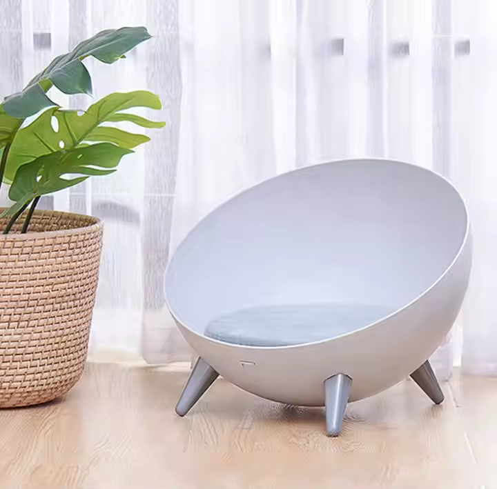 Modern Bowl-Style Elevated Pet Bed