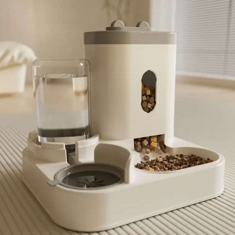 Automatic Gravity Pet Feeder with Water Dispenser