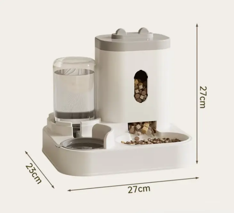 Automatic Gravity Pet Feeder with Water Dispenser