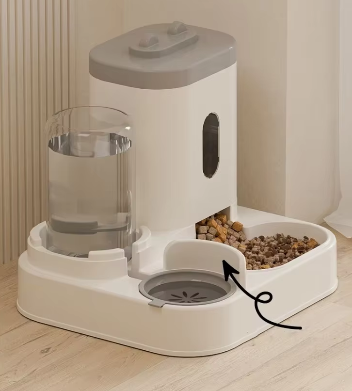 Automatic Gravity Pet Feeder with Water Dispenser
