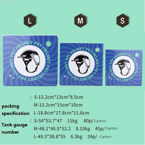 Black Safety Pet Helmet