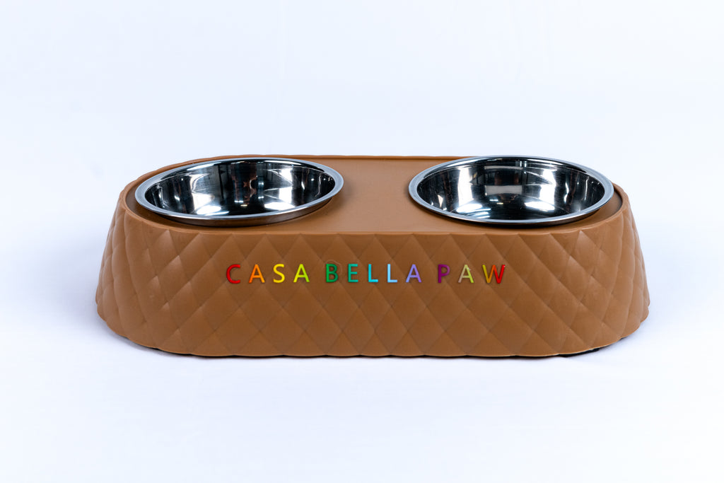 Double Stainless Steel Pet Feeder Bowl