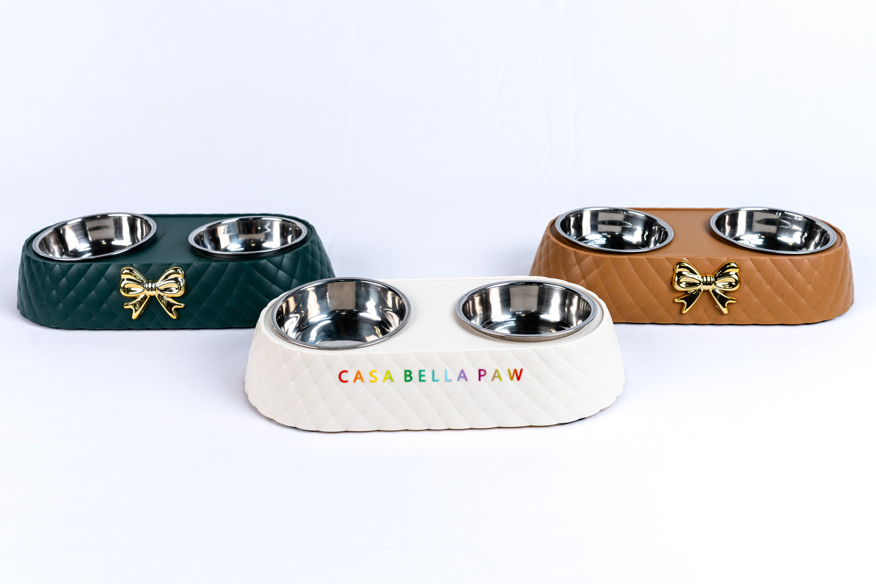 Double Stainless Steel Pet Feeder Bowl