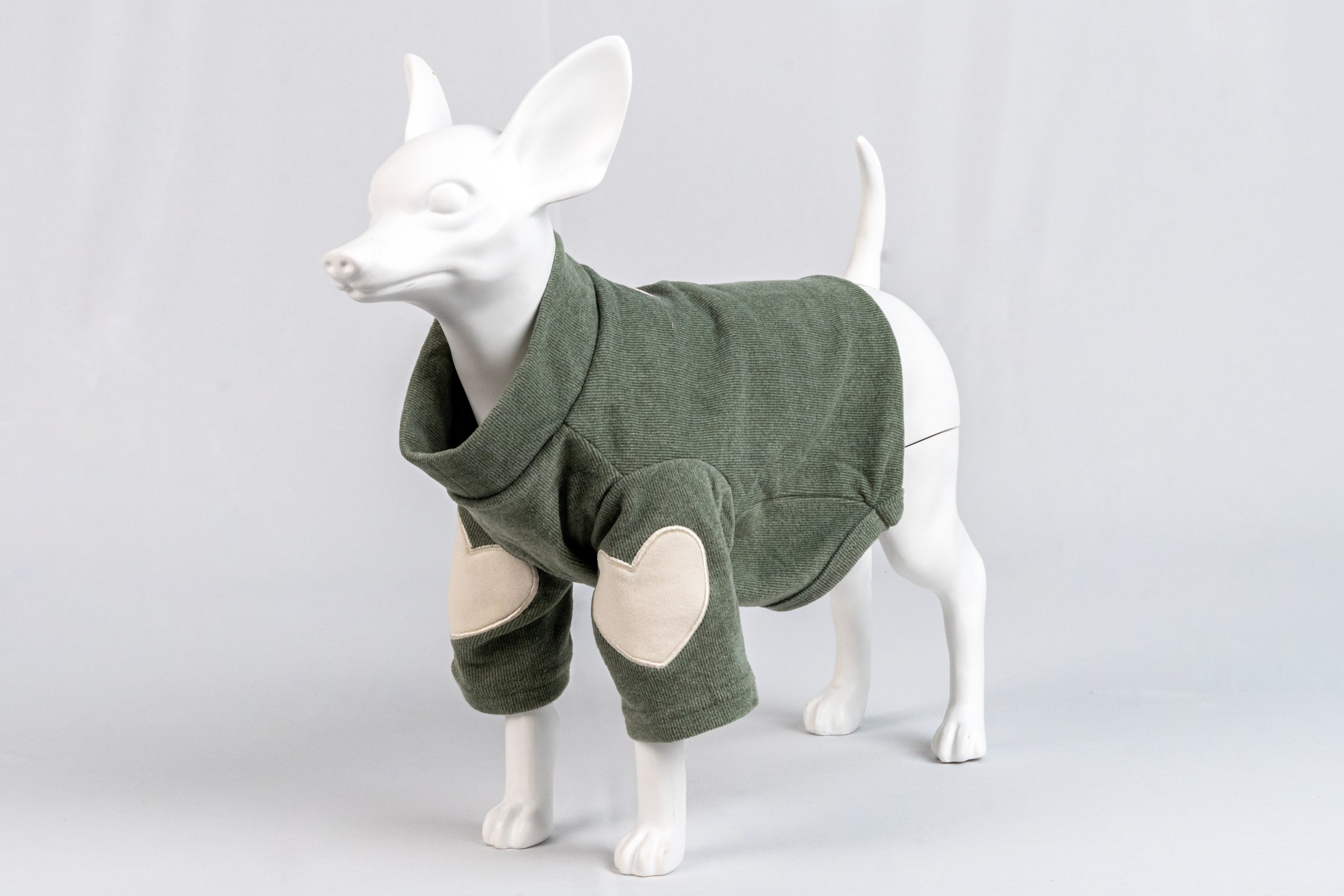 Heart Appliqué Ultra-Soft Polo Neck T-Shirt for Pets