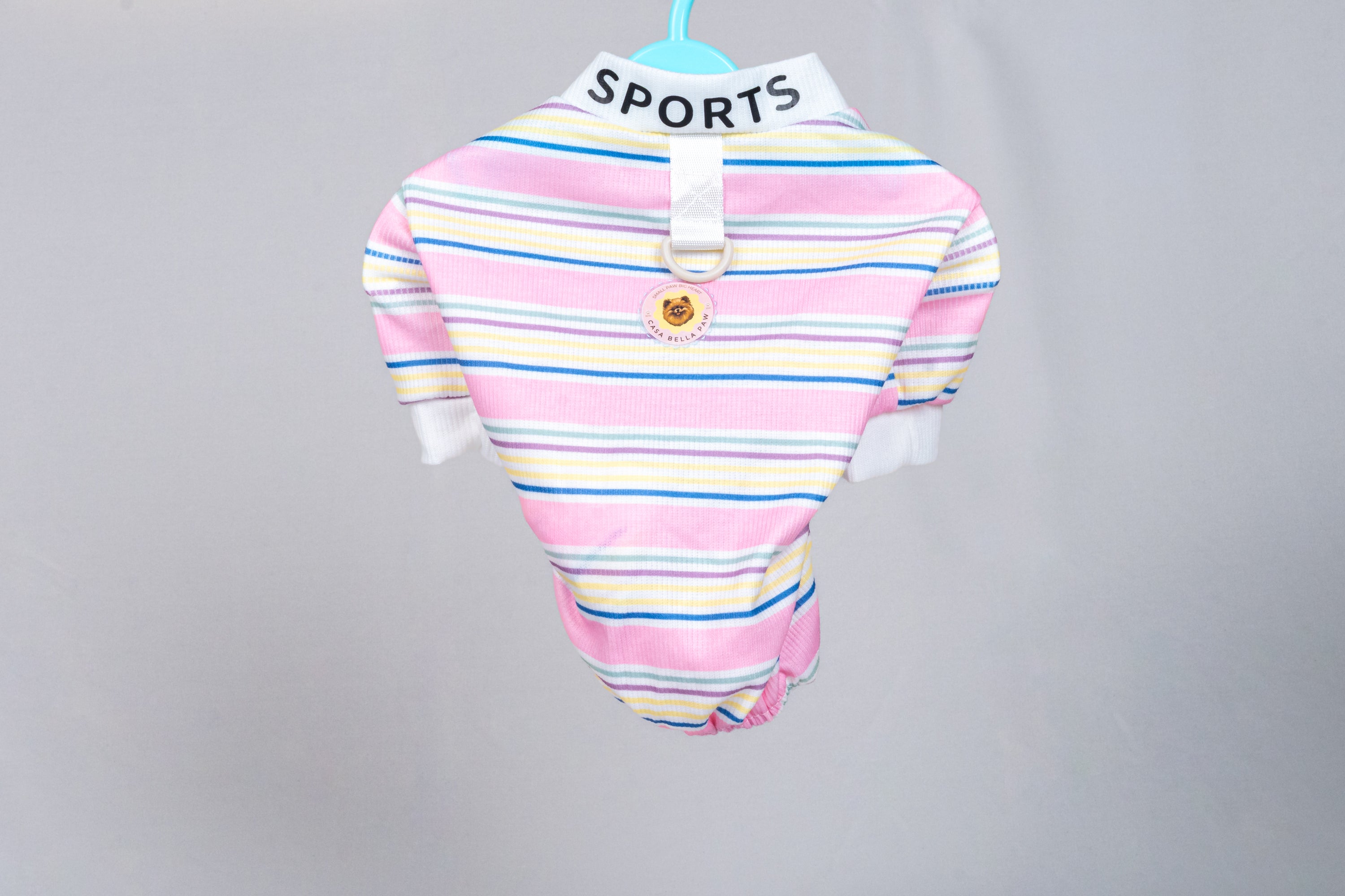 Rainbow Stripe Cozy Pet Jumpsuit