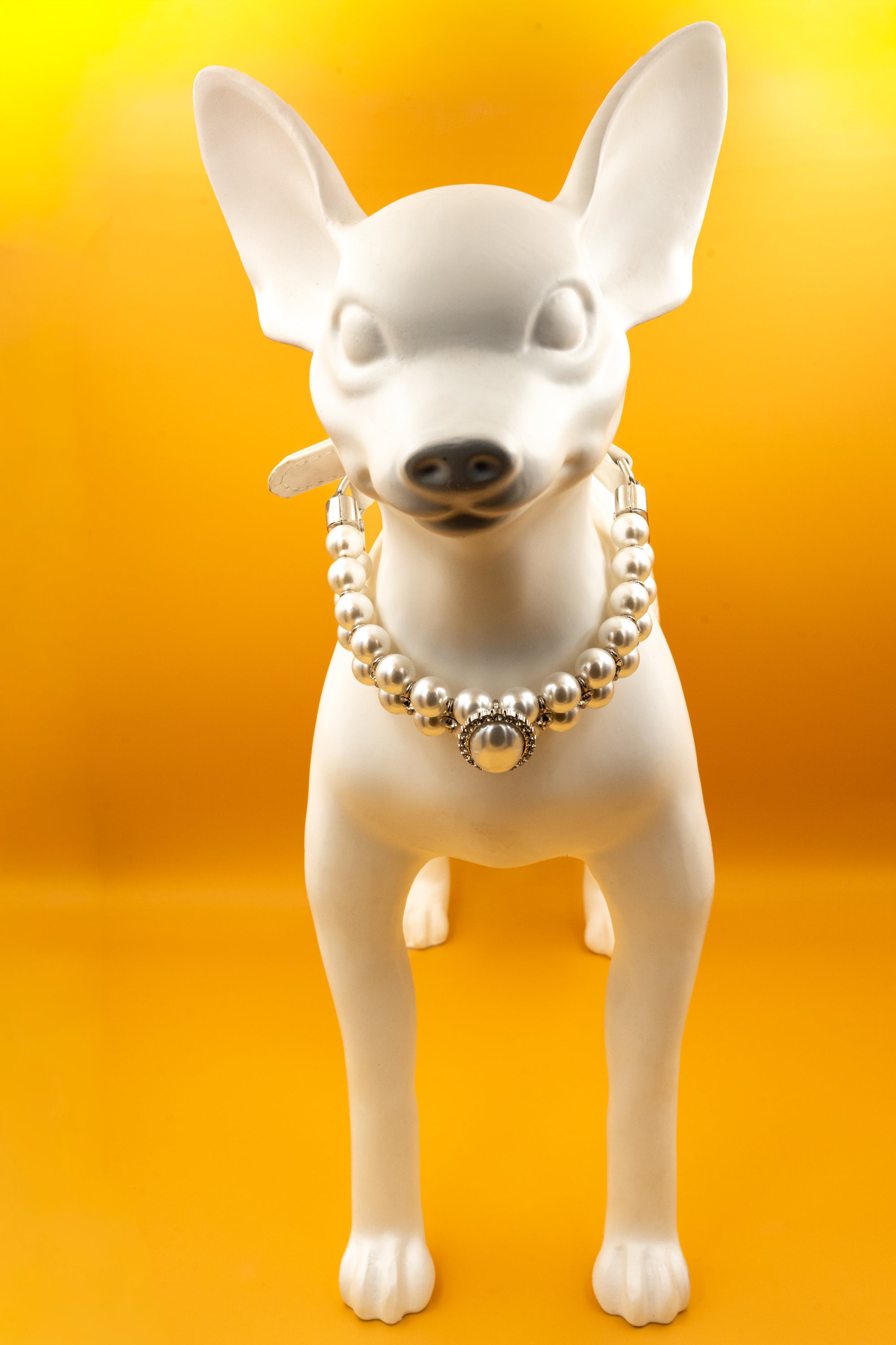 Pearl Embellished Pet Collar