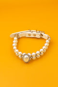 Pearl Embellished Pet Collar
