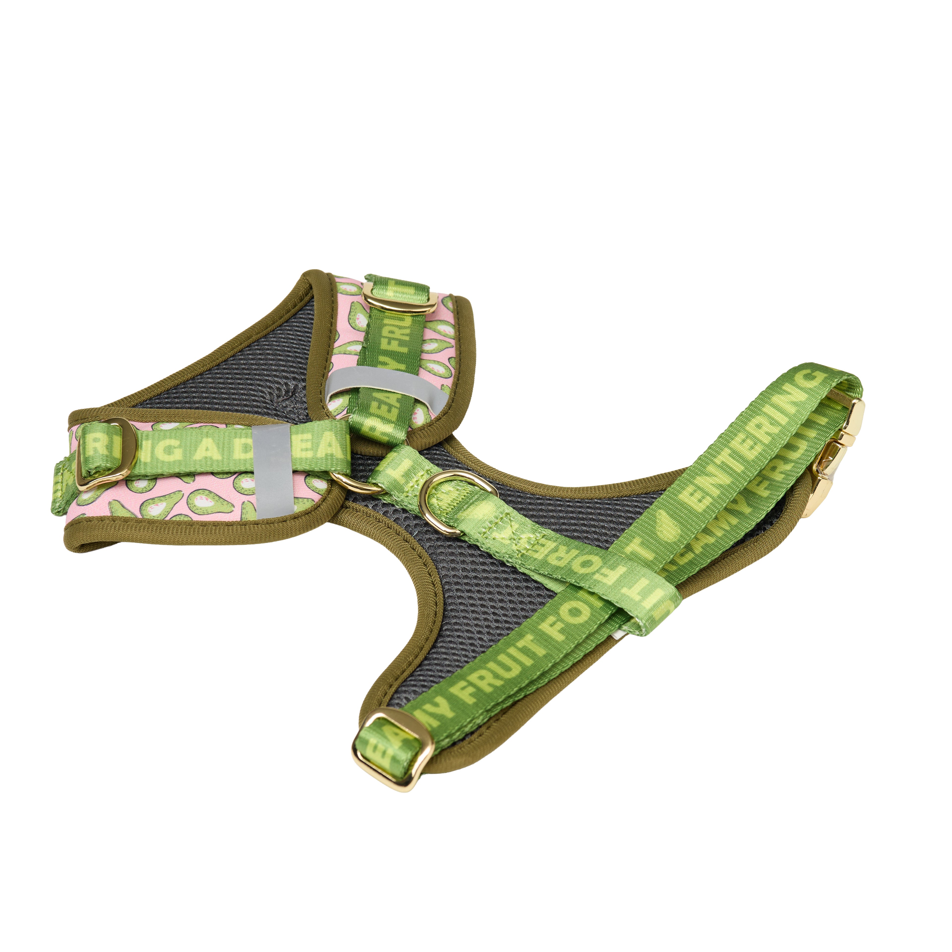 Avocado Print Dog Walk Essentials Set – Harness, Leash, Bag & Accessories