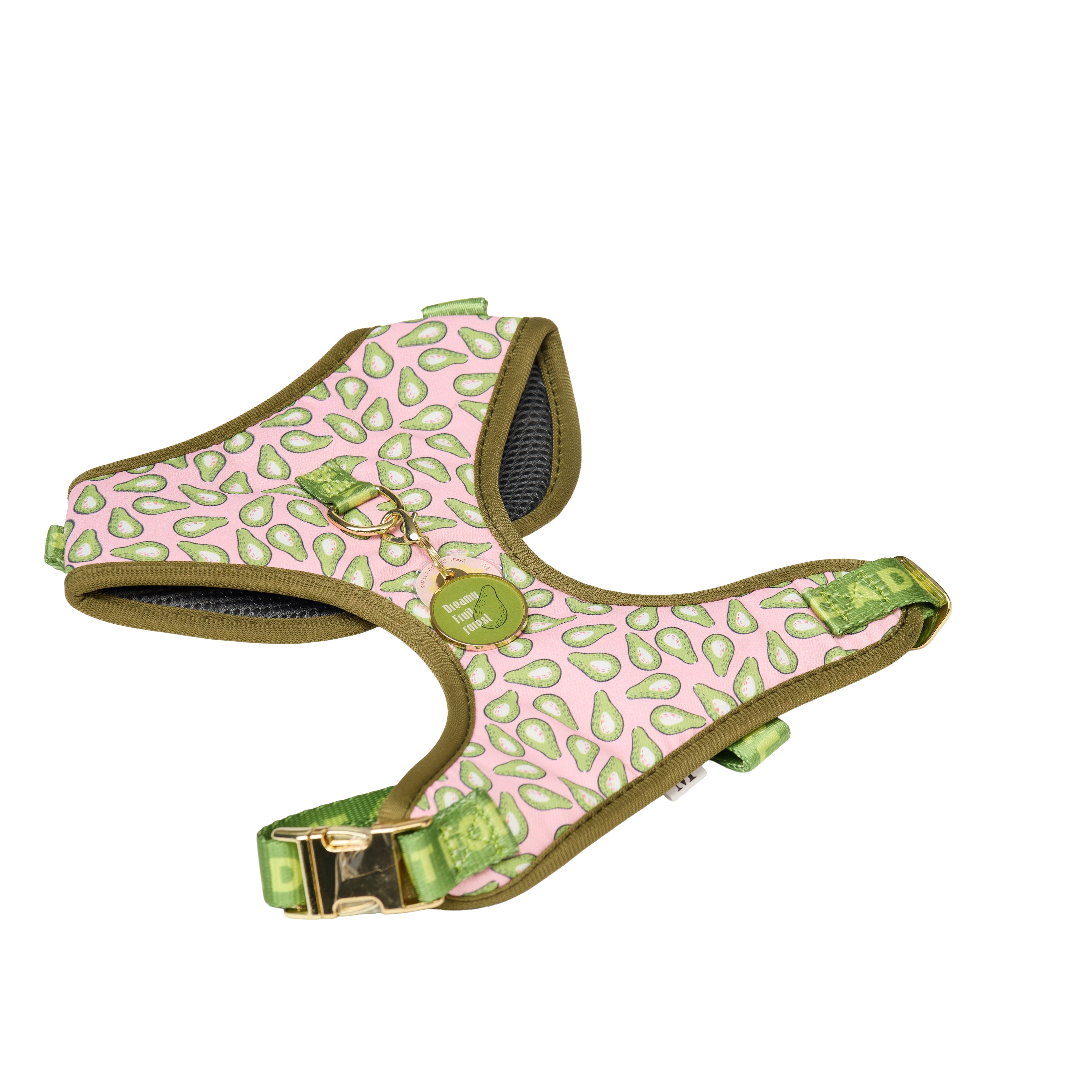 Avocado Print Dog Walk Essentials Set – Harness, Leash, Bag & Accessories
