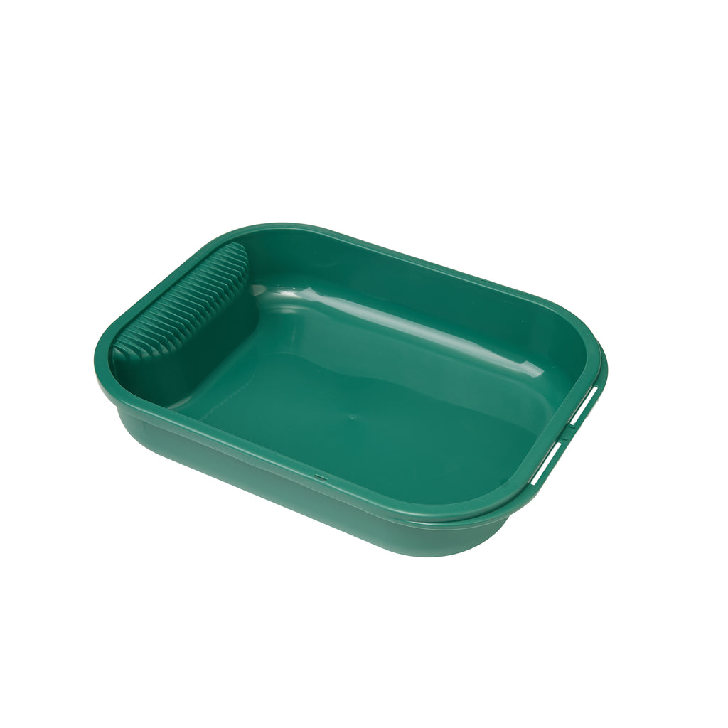 High Fenced Cat Litter Box with Scoop