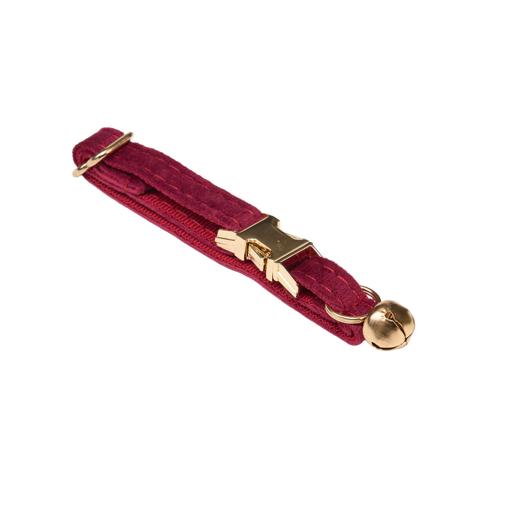 Velvet Bell Cat Collar