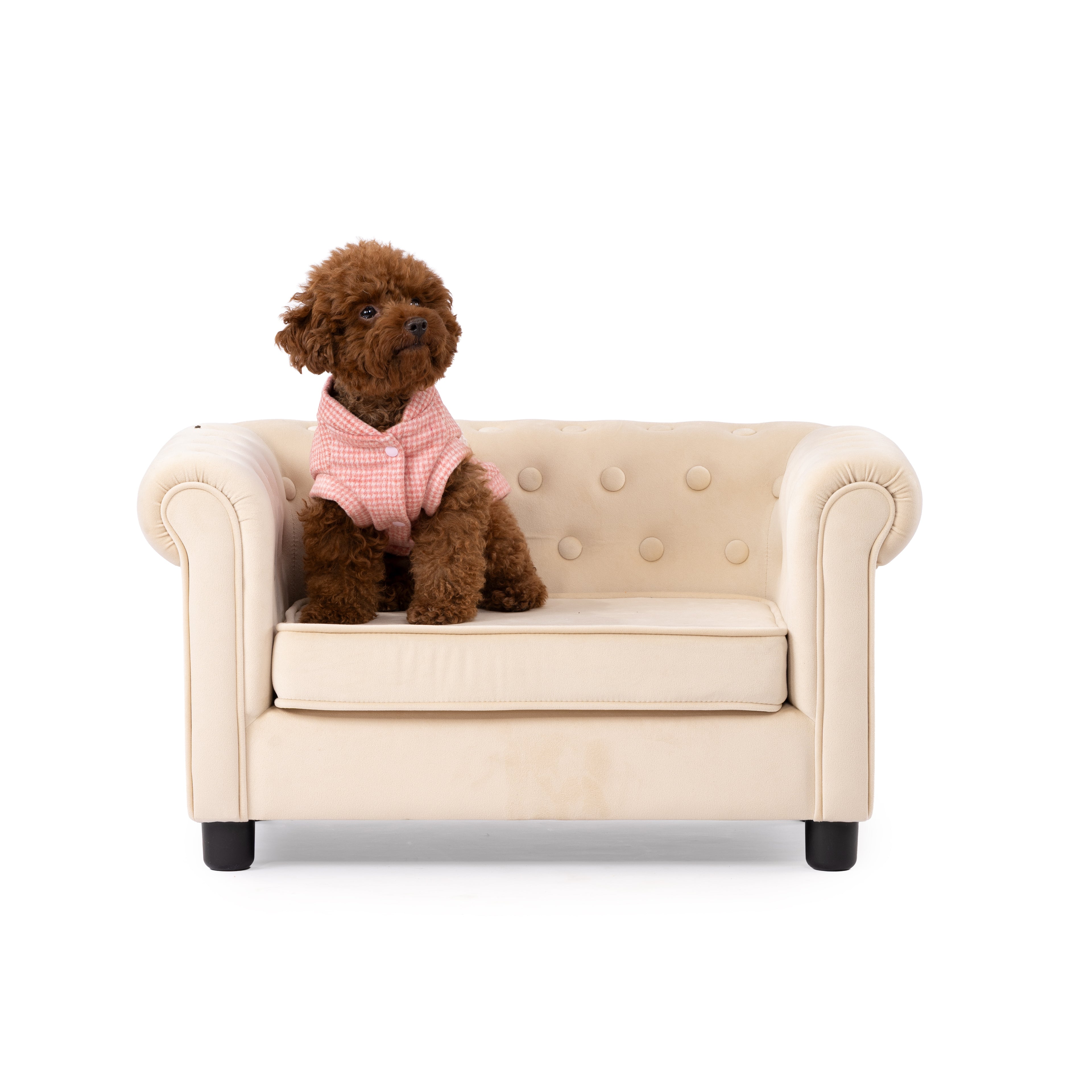 Checkered Teddy Patch Felt Winter Jacket