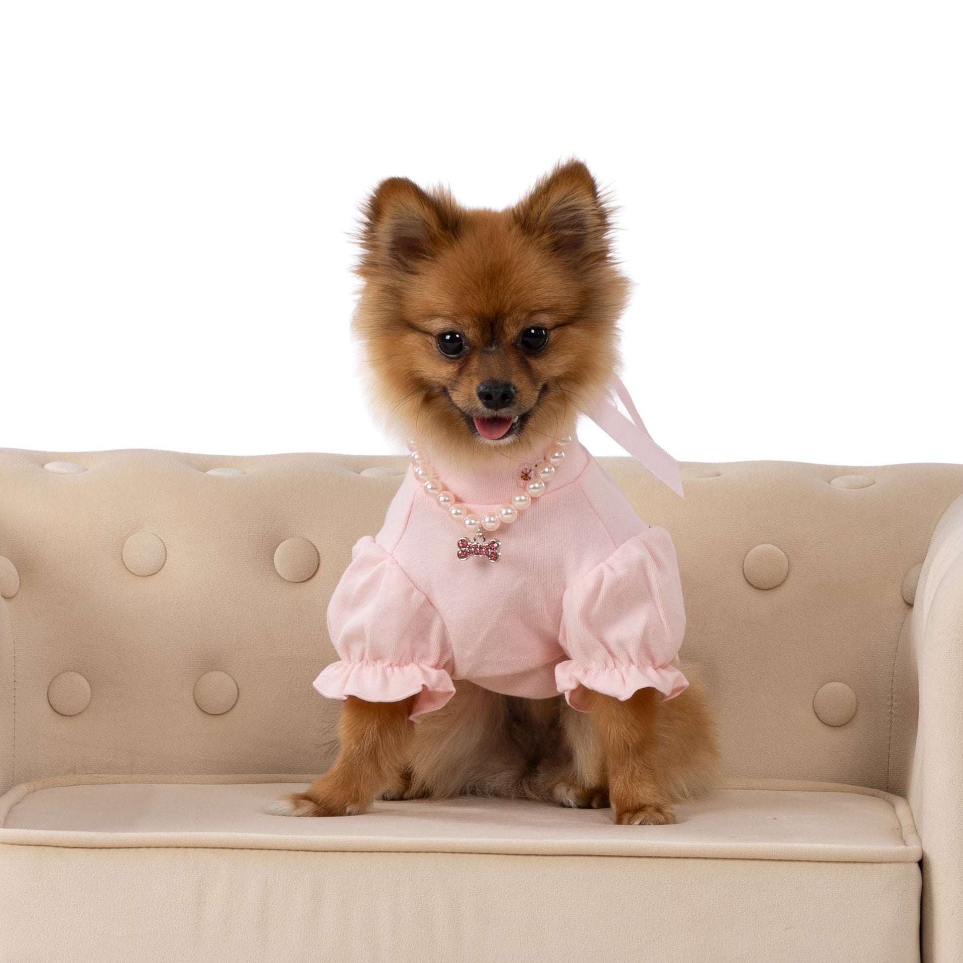 Blush Pearl Charm Pet Dress