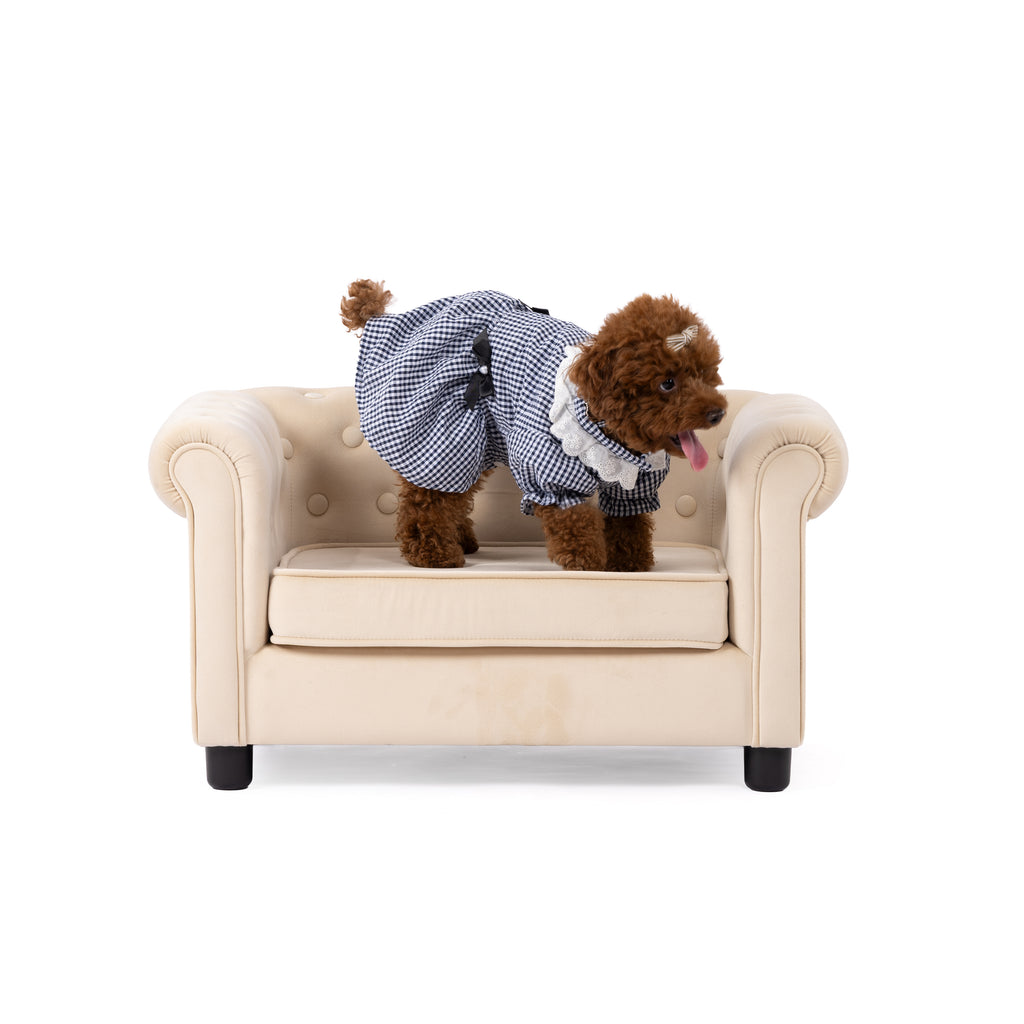 Classic Gingham Lace Dress