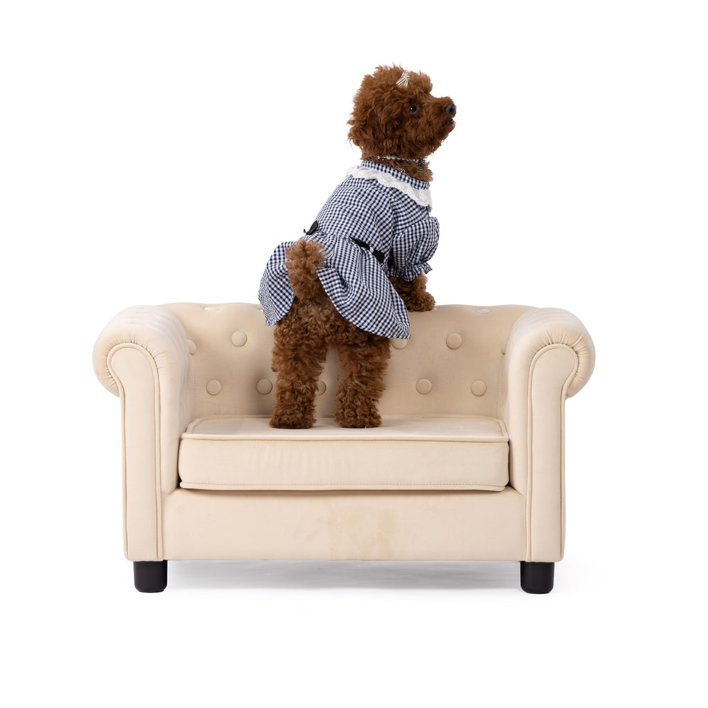 Classic Gingham Lace Dress