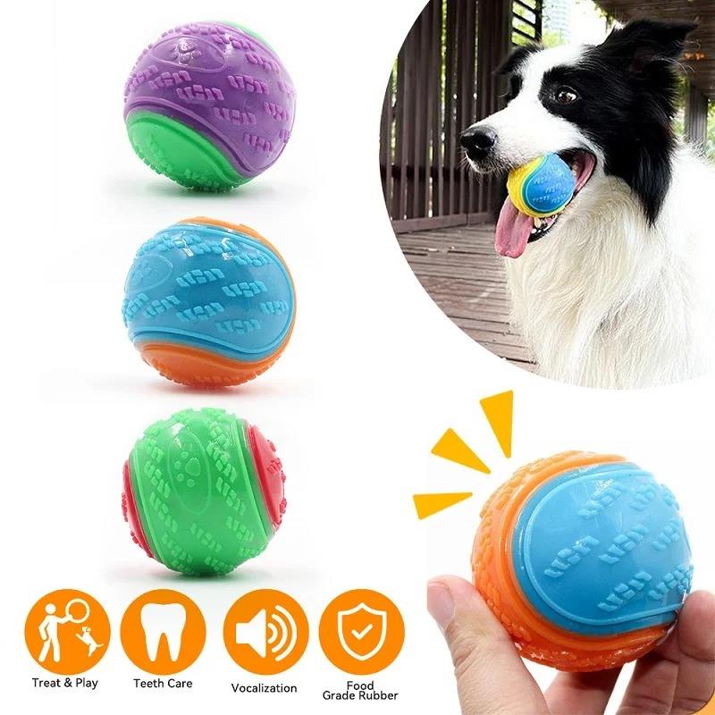 Pet-Friendly Silicone Chew Ball - Interactive Treat & Dental Toy