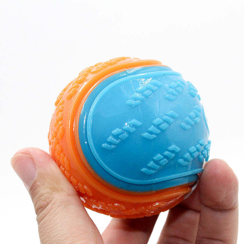 Pet-Friendly Silicone Chew Ball - Interactive Treat & Dental Toy