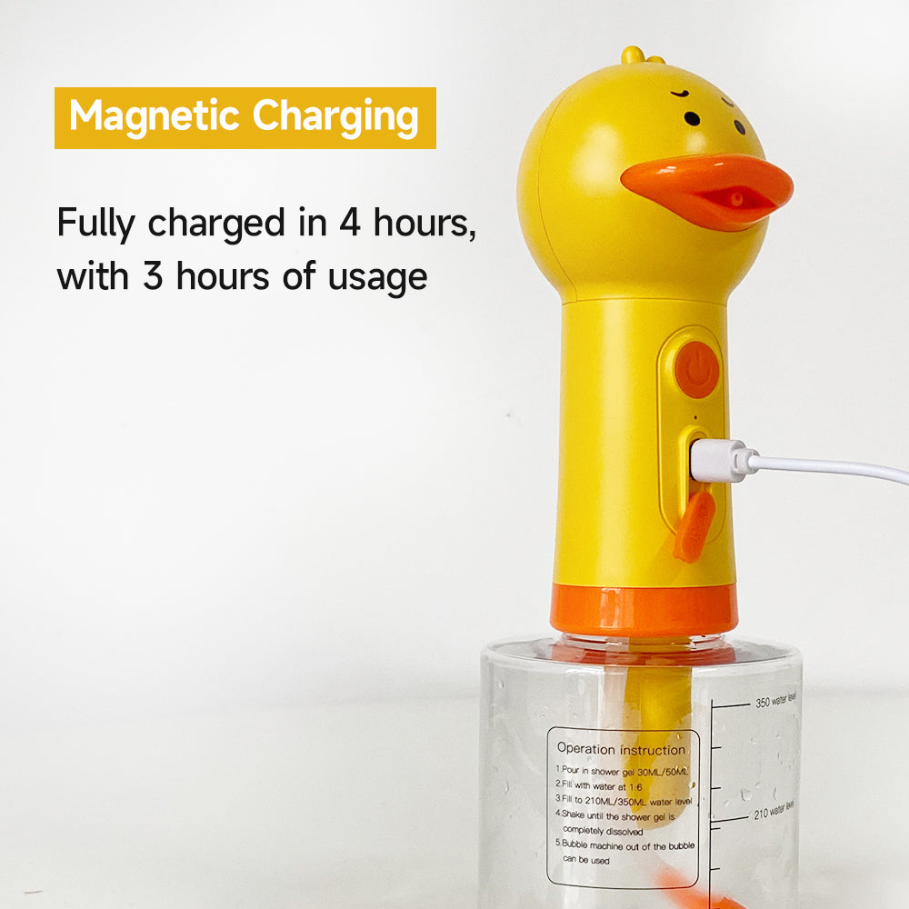 Duck-Shaped Pet Bath Bubble Machine