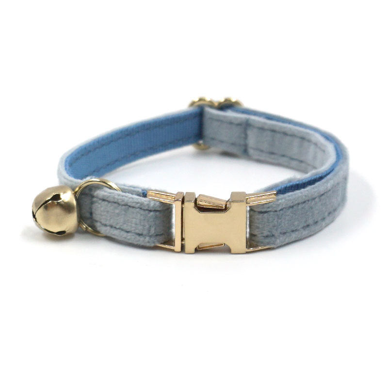 Velvet Bell Cat Collar