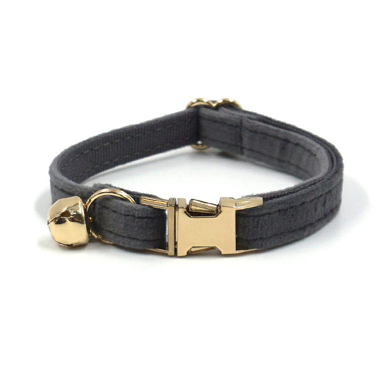 Velvet Bell Cat Collar