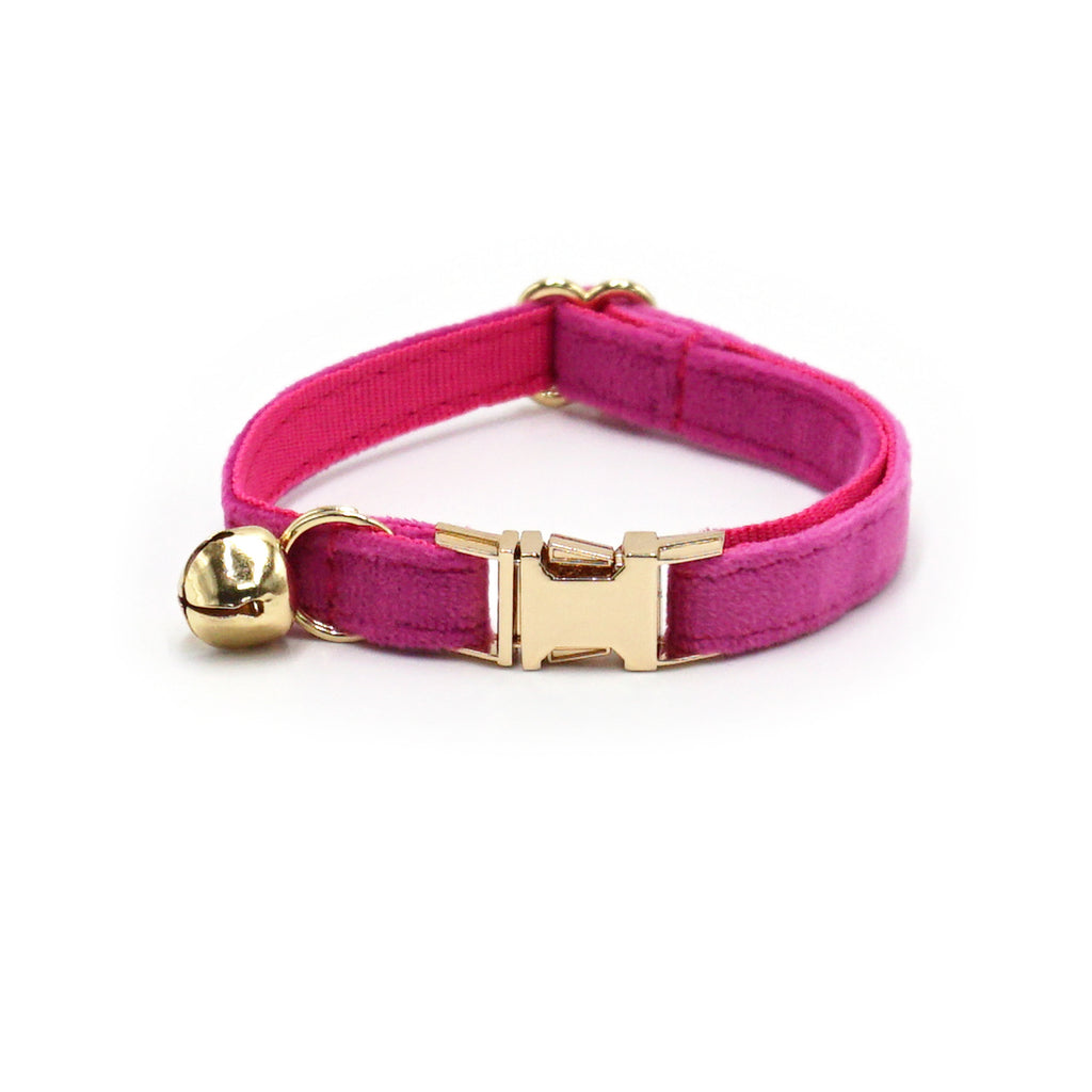 Velvet Bell Cat Collar
