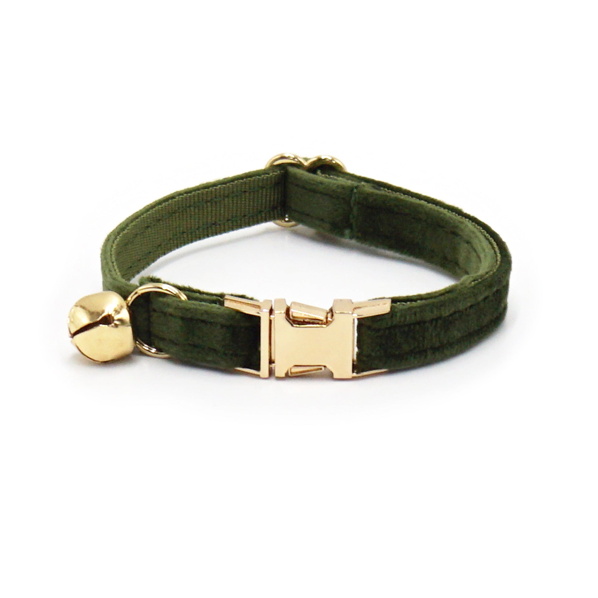 Velvet Bell Cat Collar