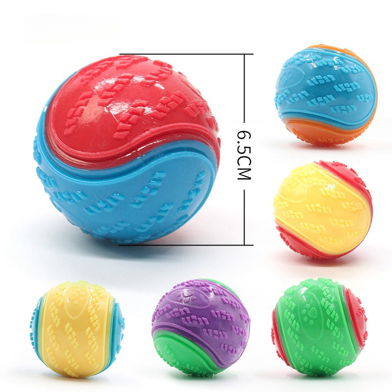 Pet-Friendly Silicone Chew Ball - Interactive Treat & Dental Toy