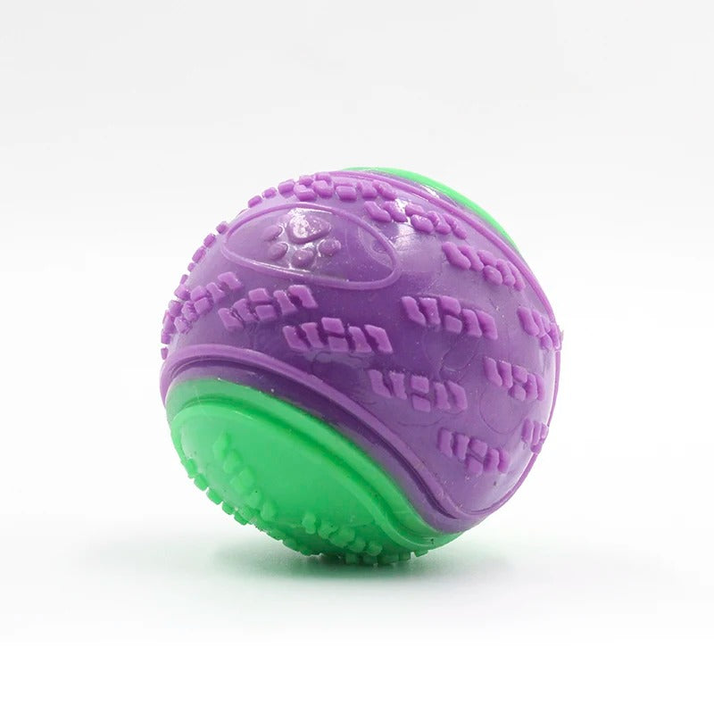Pet-Friendly Silicone Chew Ball - Interactive Treat & Dental Toy