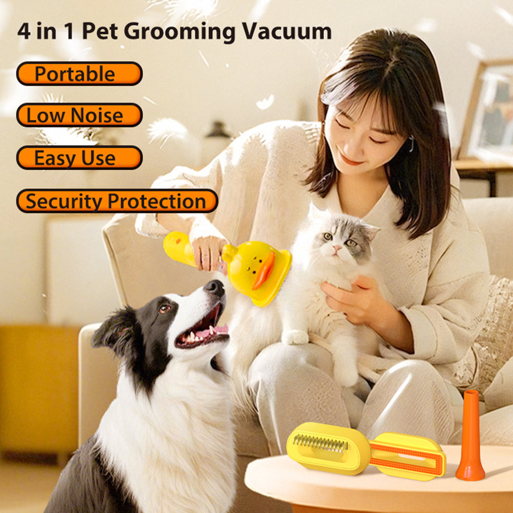 Pet Vacuum Brush With Attachments